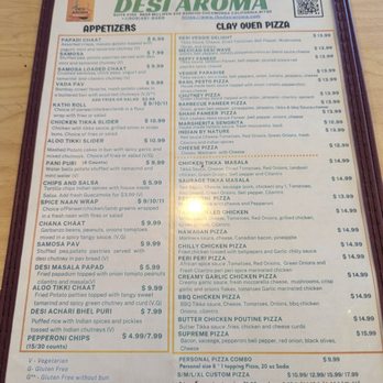 Desi Aroma - Menu2 - Indian Near Me - Rancho Cucamonga, California