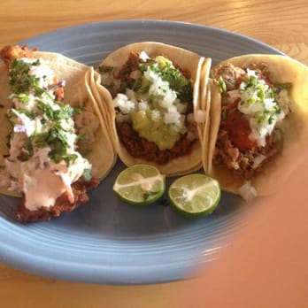 En Su Boca - Fish, chorizo, and carnitas tacos. First two are recommended - Mexican Near Me - Richmond, Virginia