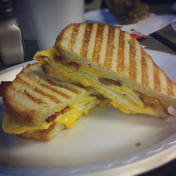 Le Café - Breakfast Bacon Panini - New American Near Me - Costa Mesa, California Le Café - Breakfast Bacon Panini - New American Near Me - Costa Mesa, California