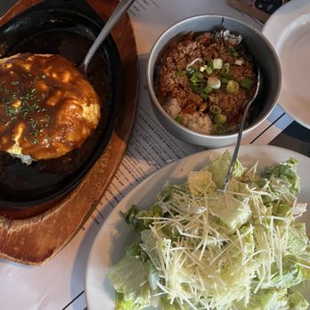 Chez Kenzo Bar & Grill - Sizzling Omurice, Negitoro Don, Chicken Cesar Salad - Japanese Near Me - Honolulu, Hawaii