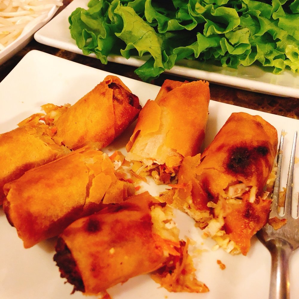 Pho Mignon - The veggie egg rolls. Somehow magically better than the meat ones? And I love meat. - Vietnamese Near Me - Kirkland, Washington