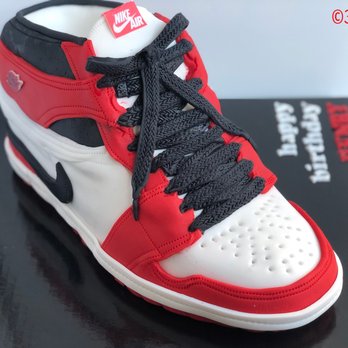 350DegreeF Custom Desserts - An Air Jordan sculpted(carved) cake for Henry's birthday. - Bakeries Near Me - Forest Hills, New York 350DegreeF Custom Desserts - An Air Jordan sculpted(carved) cake for Henry's birthday. - Bakeries Near Me - Forest Hills, New York