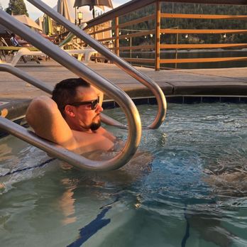 The Pines Resort - Sunset in the jacuzzi - Resorts Near Me - Bass Lake, California The Pines Resort - Sunset in the jacuzzi - Resorts Near Me - Bass Lake, California