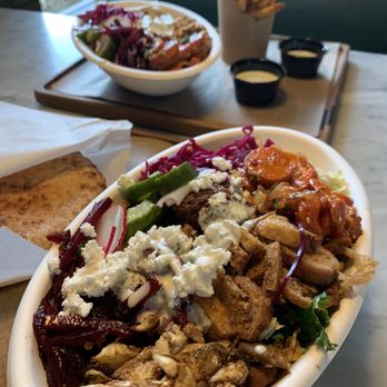 Brassica - Salad with chicken and lots of toppings - Mediterranean Near Me - Upper Arlington, Ohio Brassica - Salad with chicken and lots of toppings - Mediterranean Near Me - Upper Arlington, Ohio