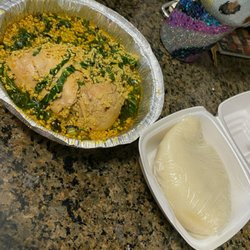 BB&PF - Fufu and Egusi soup with chicken