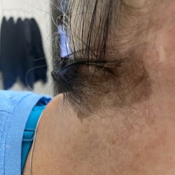 Pin Curlz Parlor - Dye on back of neck