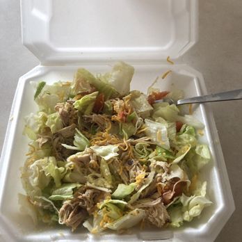 Taco King - Taco salad. Not in taco bowl as shown. Not even any chips to attempt to make it a taco shell salad. - Mexican Near Me - Anchorage, Alaska