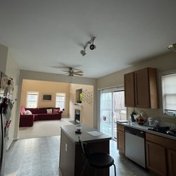 Capitol Flooring - BEFORE -Flooring in kitchen and family room was pulled up