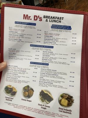 Menu photo 1 Mr D's Breakfast & Lunch Largo, FL