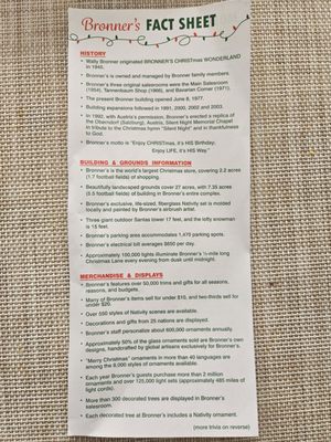 Menu photo 7 Bronner’s CHRISTmas Wonderland Frankenmuth, MI