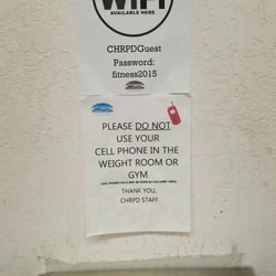 Coalinga Fitness Center - Here is our Wi-Fi please don't use it????