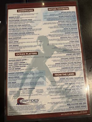 Menu photo 8 Riptides Raw Bar & Grill Ormond Beach, FL