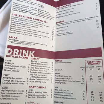 bin 702 - Inside menu - Bars Near Me - Las Vegas, Nevada