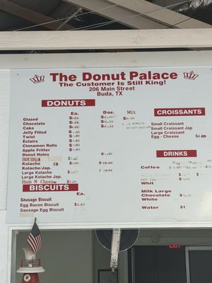 Menu photo 1 Donut Palace Buda, TX