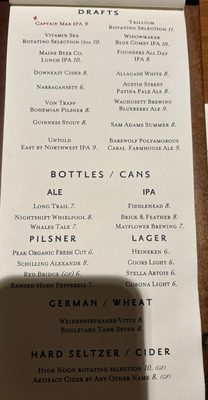 Menu photo 1 Scarlet Oak Tavern Hingham, MA