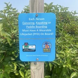 Veterans Memorial Park - Reminder for kayak safety