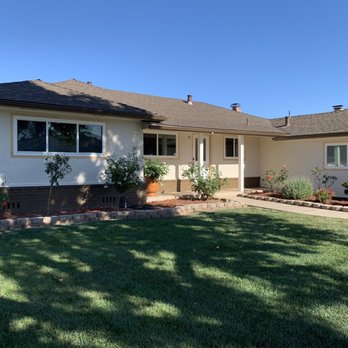 Morales Plastering Construction - After: smooth, modern, bright stucco. (We are going to paint the wood trim around the windows ourselves) - Painters Near Me - Hayward, California Morales Plastering Construction - After: smooth, modern, bright stucco. (We are going to paint the wood trim around the windows ourselves) - Painters Near Me - Hayward, California