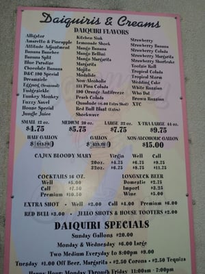 Menu photo 3 Daiquiris & Creams Covington, LA Menu photo 3 Daiquiris & Creams Covington, LA