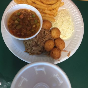 Hursey's Bar-B-Q - Sampler platter - Barbeque Near Me - Burlington, North Carolina Hursey's Bar-B-Q - Sampler platter - Barbeque Near Me - Burlington, North Carolina