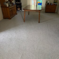 Spot On Floor and Carpet Rejuvenation - Looks like a new carpet in our dining room.