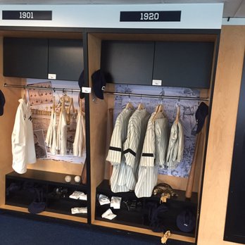 Progressive Field - You can touch the old uniforms to feel the heavy materials used in the 20s. Couldn't imagine playing in those uniforms. - Stadiums & Arenas Near Me - Cleveland, Ohio Progressive Field - You can touch the old uniforms to feel the heavy materials used in the 20s. Couldn't imagine playing in those uniforms. - Stadiums & Arenas Near Me - Cleveland, Ohio