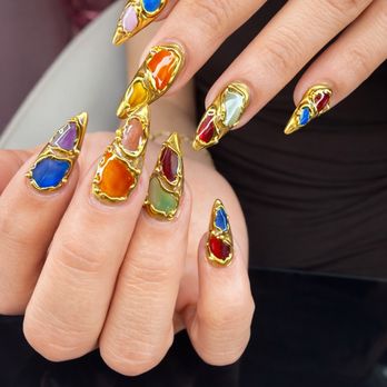 Doll'd Up Nails - Trendy chrome nail design. - Nail Salons Near Me - Coral Springs, Florida Doll'd Up Nails - Trendy chrome nail design. - Nail Salons Near Me - Coral Springs, Florida