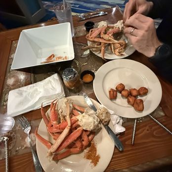 Captain George's Seafood Restaurant - Crab legs and hush puppies. - Buffets Near Me - Myrtle Beach, South Carolina Captain George's Seafood Restaurant - Crab legs and hush puppies. - Buffets Near Me - Myrtle Beach, South Carolina