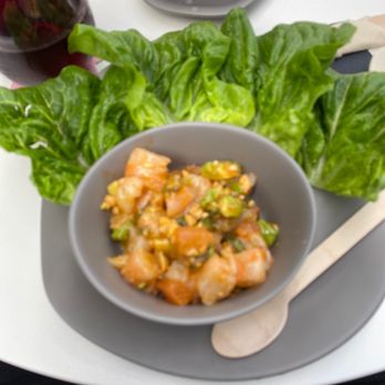 Aura Rooftop - Spicy Shrimp Lettuce Cups - Cocktail Bars Near Me - Charlotte, North Carolina