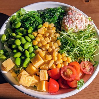 Pokérrito - My custom Pokerrito bowl with two proteins - Poke Near Me - Burnaby, British Columbia Pokérrito - My custom Pokerrito bowl with two proteins - Poke Near Me - Burnaby, British Columbia