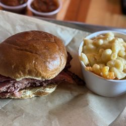 City Barbeque - Smoked Pastrami Sandwich and Mac