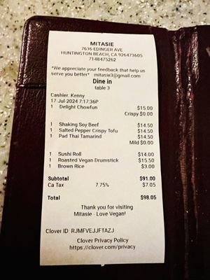 Menu photo 8 Mitasie 3 Huntington Beach, CA Menu photo 8 Mitasie 3 Huntington Beach, CA