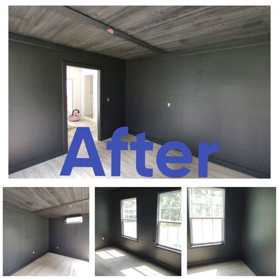 Finished Painting After Client Started - This client had this new wood ceiling installed and told me they were going to paint it themselves.
"I spent hours at it, didn't make it very far, and my back is killing me. I didn't realize how much work it would be." -Nedium
Save yourself the headache and call me for a quote or consultation.
Walls, Ceiling, Crown and Base painted for $600 (single color) Finished Painting After Client Started - This client had this new wood ceiling installed and told me they were going to paint it themselves.
"I spent hours at it, didn't make it very far, and my back is killing me. I didn't realize how much work it would be." -Nedium
Save yourself the headache and call me for a quote or consultation.
Walls, Ceiling, Crown and Base painted for $600 (single color)