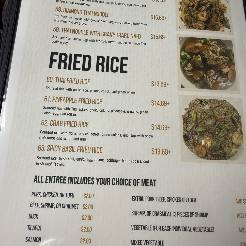 Diamond Thai - Menu - Thai Near Me - Sioux City, Iowa