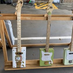 Raleigh Downtown Farmer's Market - Musical instruments here also 4 string box guitar style