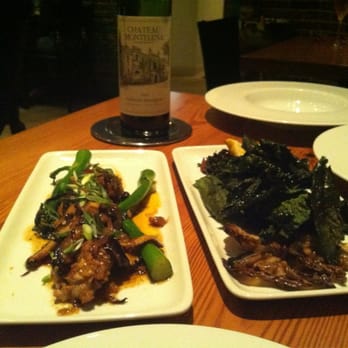 Bliss - Stir fried sweet breads and kale chips - New American Near Me - San Antonio, Texas