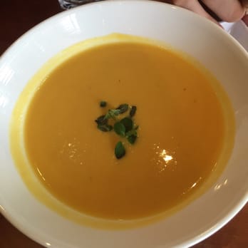 La Bicyclette - Butternut squash and apple soup. - French Near Me - Carmel, California La Bicyclette - Butternut squash and apple soup. - French Near Me - Carmel, California