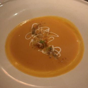 Auberge du Pommier - Squash bisque - French Near Me - Toronto, Ontario Auberge du Pommier - Squash bisque - French Near Me - Toronto, Ontario