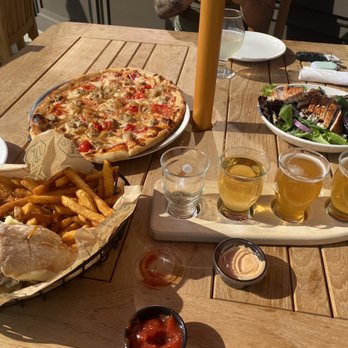 Meier's Creek Brewing - Inner Harbor - Harbor beef, godfather pizza, salad, beer sampler - Beer Bar Near Me - Syracuse, New York Meier's Creek Brewing - Inner Harbor - Harbor beef, godfather pizza, salad, beer sampler - Beer Bar Near Me - Syracuse, New York