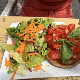 Bruschetta and side salad