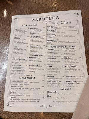 Menu photo 2 Zapoteca Cantina de Barrio Vancouver, BC Menu photo 2 Zapoteca Cantina de Barrio Vancouver, BC