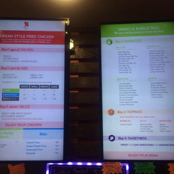 Chick'n Bubbly - Menu - Korean Near Me - Pittsburgh, Pennsylvania