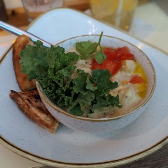 Monkeypod Kitchen - Corn chowder soup - New American Near Me - Lahaina, Hawaii Monkeypod Kitchen - Corn chowder soup - New American Near Me - Lahaina, Hawaii