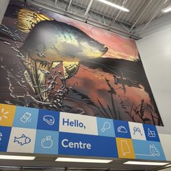 Walmart Supercenter - Mural upon entering grocery side