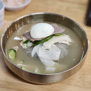 Hampyong Cold Noodles - a bowl of soup - Korean Near Me - Carrollton, Texas Hampyong Cold Noodles - a bowl of soup - Korean Near Me - Carrollton, Texas