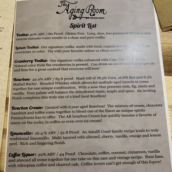 Borelli Cellars - a menu for a wine tasting - Wineries Near Me - Pittsburgh, Pennsylvania