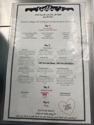 Menu photo 1 Gabby's Grill & Café Lost Hills, CA