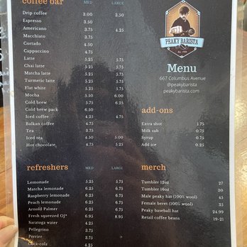 Picky Barista - Menu coffee - Coffee & Tea Near Me - New York, New York Picky Barista - Menu coffee - Coffee & Tea Near Me - New York, New York