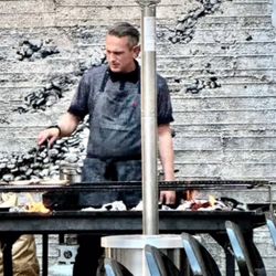 The Icehouse - Options of live grill as guests watch their dinner cooking
