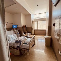Valley Presbyterian Hospital - My private room, with private restroom. Everything was extremely clean and nice! Highly recommend