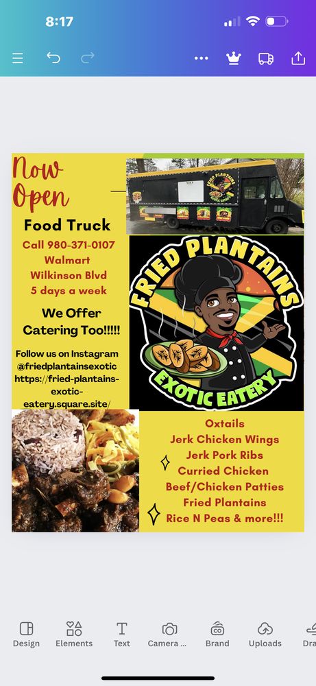 Fried Plantains Exotic Eatery